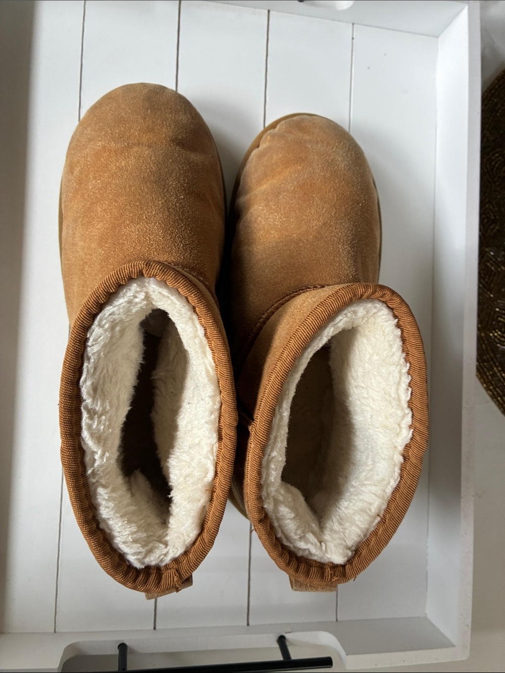 Adults  Cozy Faux-Shearling Slipper Boots - Chestnut